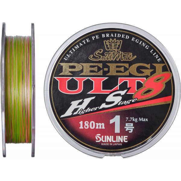 Шнур Sunline PE EGI ULT HS8 180m #1.0/0.165 mm 7.7 kg