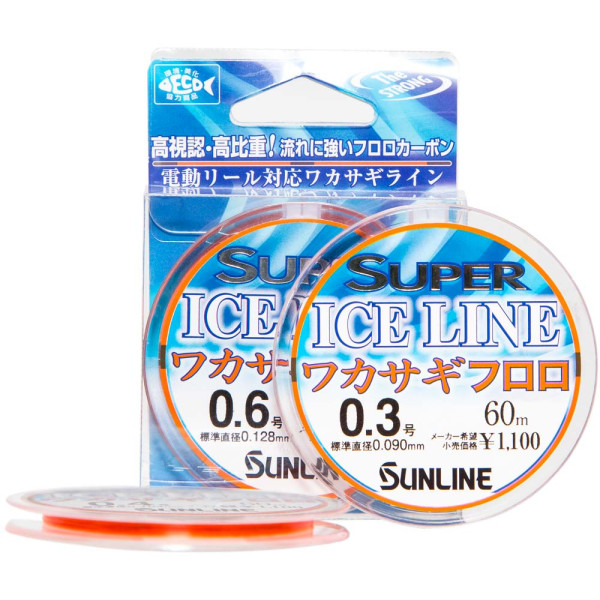 Флюорокарбон Sunline Ice Line Wakasagi 60m #0.4/0.104 mm