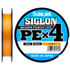Шнур Sunline Siglon PE х4 150m (оранж.) #0.2/0.076mm 3lb/1.6kg Шнур Sunline Siglon PE х4 150m (оранж.) #0.2/0.076mm 3lb/1.6kg
