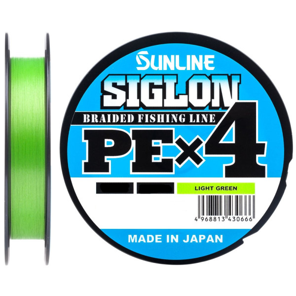 Шнур Sunline Siglon PE х4 300m (салат.) #2.0/0.242mm 35lb/15.5kg