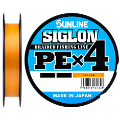 Шнур Sunline Siglon PE х4 300m (оранж.) #1.5/0.209 mm 25lb/11.0 kg Шнур Sunline Siglon PE х4 300m (оранж.) #1.5/0.209 mm 25lb/11.0 kg