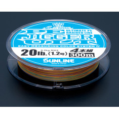 Шнур Sunline PE-Jigger ULT 200m (multicolor) #0.6/0.128mm 10lb/4.5kg Шнур Sunline PE-Jigger ULT 200m (multicolor) #0.6/0.128mm 10lb/4.5kg