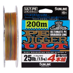 Шнур Sunline PE-Jigger ULT 200m (multicolor) #1.5/0.205mm 25lb/11.0kg Шнур Sunline PE-Jigger ULT 200m (multicolor) #1.5/0.205mm 25lb/11.0kg