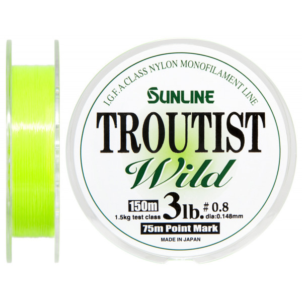 Волосінь Sunline Troutist Wild 150m #1.25/0.19mm 2.5kg