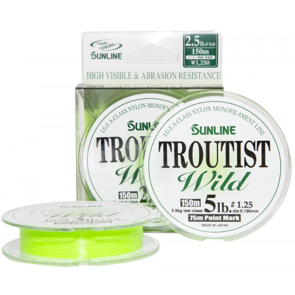 Волосінь Sunline Troutist Wild 150m #1.25/0.19mm 2.5kg