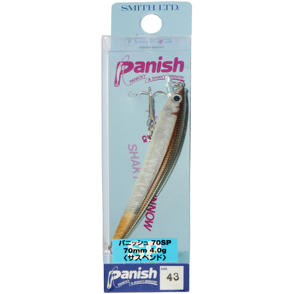 Воблер Smith Panish 70SP 70mm 4.0g #43 Holo Clear Smelt