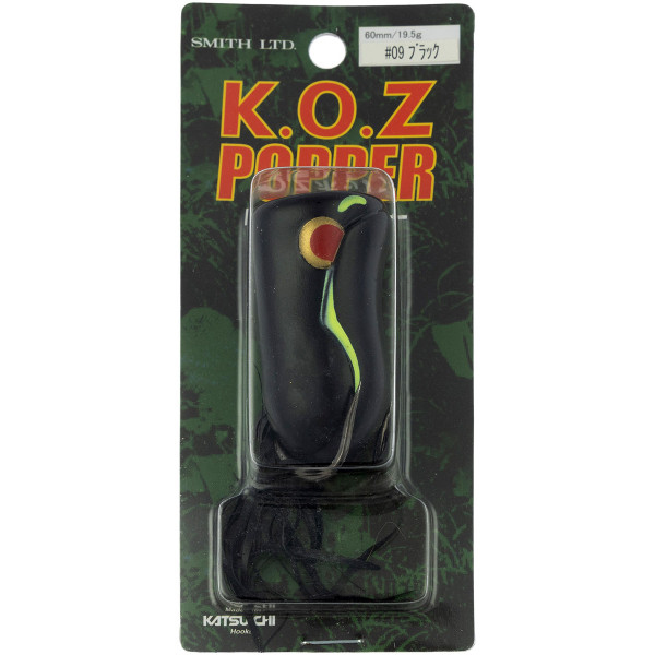 Воблер Smith K.O.Z Popper 60mm 19.5g #09 Black