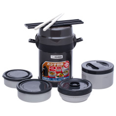 Набор для ланча ZOJIRUSHI SL-JAF14HG 1.23 л ц:темно-серый