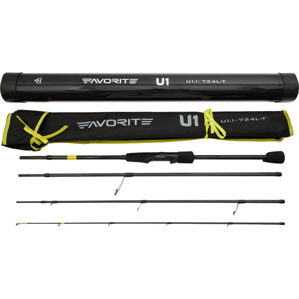Спиннинг Favorite U1 724L-T 2.18m 3-12g Fast (4 част.)