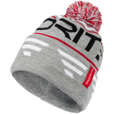 Шапка Favorite Pompon Hat 56 Gray Black Logo