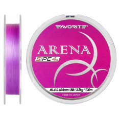 Шнур Favorite Arena PE 150м (purple) #0.175/0.071 3.5 mm lb/1.4 kg Шнур Favorite Arena PE 150м (purple) #0.175/0.071 3.5 mm lb/1.4 kg