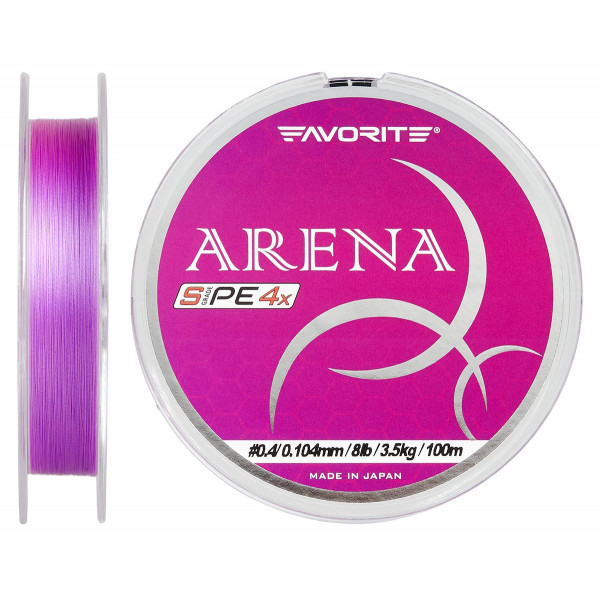 Шнур Favorite Arena PE 150м (purple) #0.175/0.071 3.5 mm lb/1.4 kg