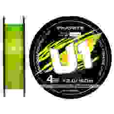 Cord Favorite U1 PE 4x 150m (light green) #2.0/0.242mm 26lb/12.0kg