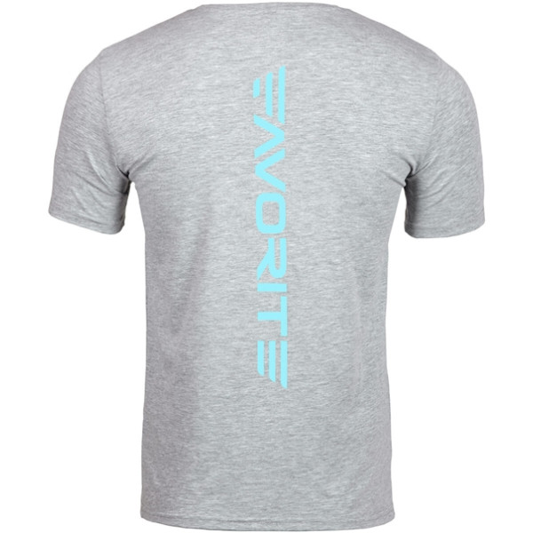 Футболка Favorite FT-5 S голубой лого ц:серый