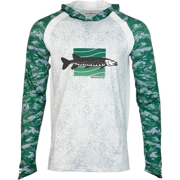 Реглан Favorite Hooded Jersey Pike S к:зелений