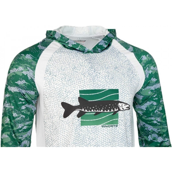 Реглан Favorite Hooded Jersey Pike L к:зелений