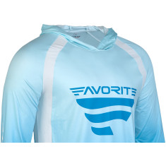 Реглан Favorite Hooded Jersey F Logo S ц:голубой