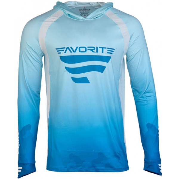 Реглан Favorite Hooded Jersey F Logo XL ц:голубой