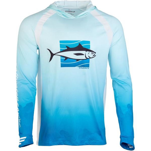 Реглан Favorite Hooded Jersey Tuna S ц:голубой