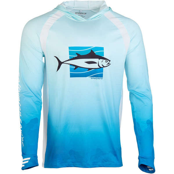 Реглан Favorite Hooded Jersey Tuna L ц:голубой