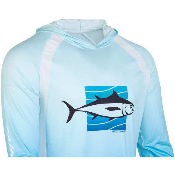 Реглан Favorite Hooded Jersey Tuna 2XL ц:голубой