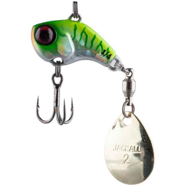 Tail spinner Jackall Deracoup 1/2oz (14.0g) HL Chartreuse Back Tiger