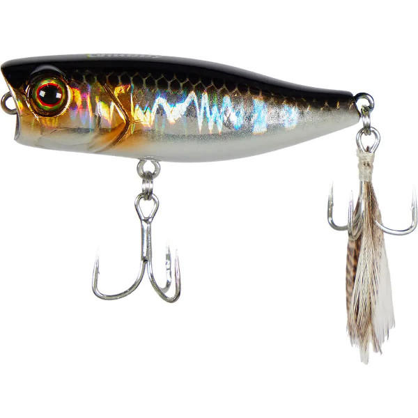 Wobbler Jackall Chubby Popper 42F 42mm 3.3g HL Silver & Black