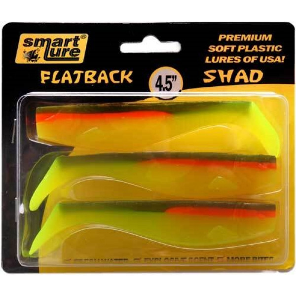 Силікон Smart Lure FLATBACK SHAD 115mm (4,5") #005 з запахом анісу (3шт/уп)