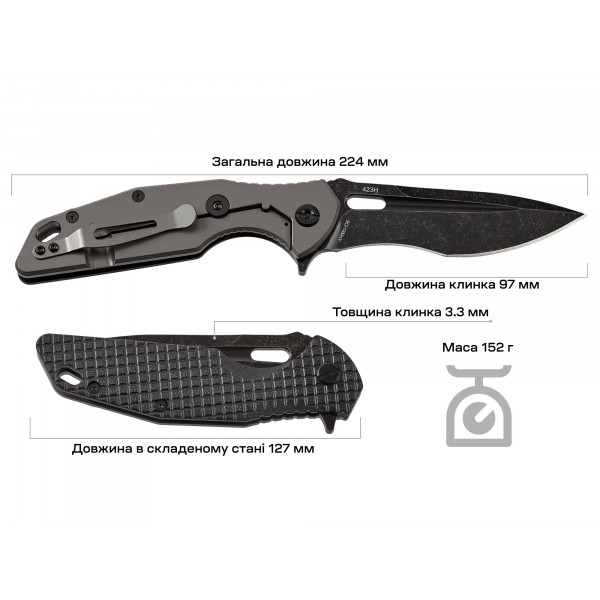 Нож Skif Defender II BSW Black