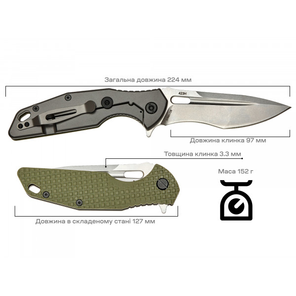 Нож Skif Defender II SW Olive