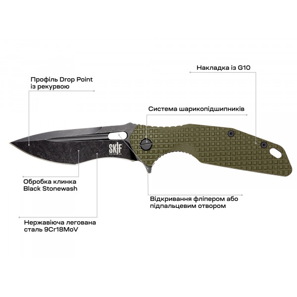 Нож Skif Defender II BSW Olive