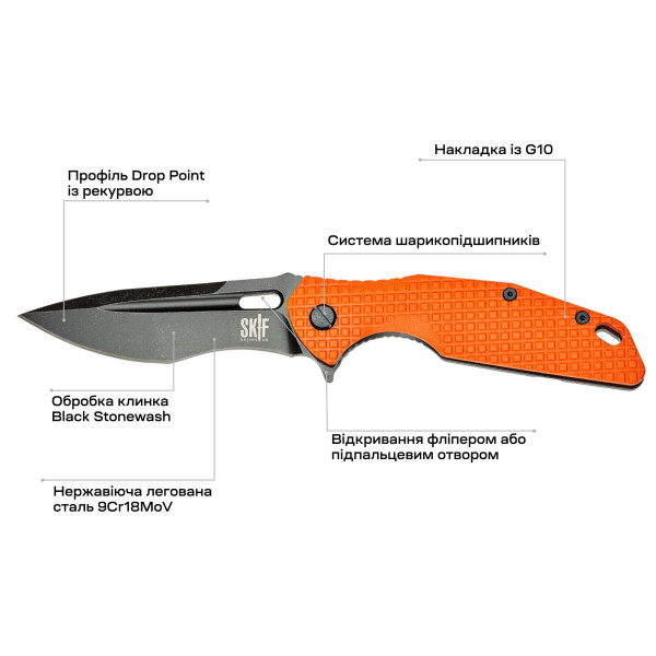 Ніж Skif Defender II BSW Orange