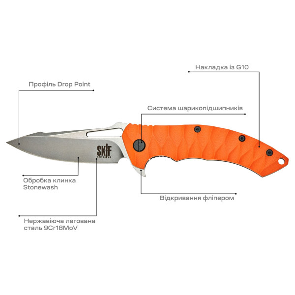 Ніж Skif Shark II SW Orange