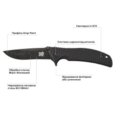 Ніж Skif Urbanite II BSW Black