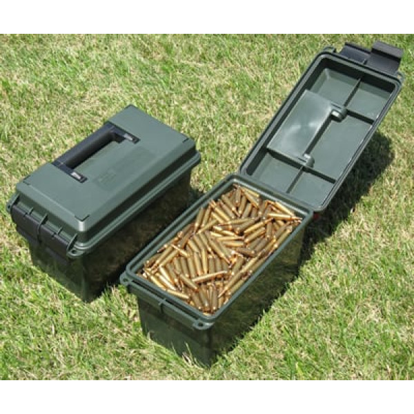 Коробка MTM AC50C для патронов кал. 50 BMG. Размеры – 19х34х22 см