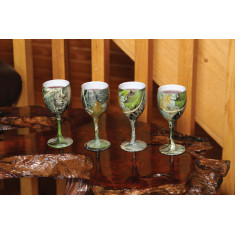 Набір келихів Riversedge для вина Camo Wine Glasses листя