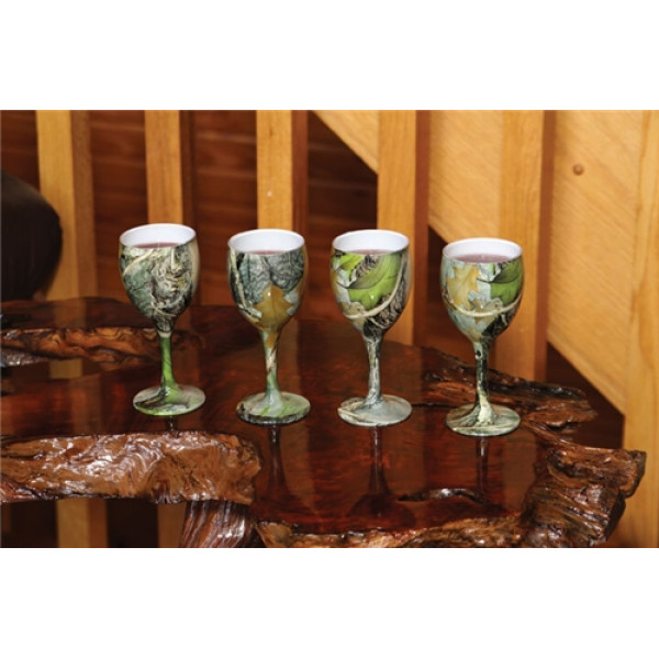 Набір келихів Riversedge для вина Camo Wine Glasses листя