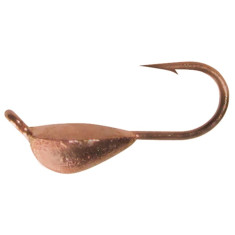 Мормишка вольфрамова Shark Півкапля 0.13g 2.5 гачок D20 к:мідь