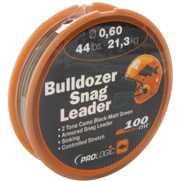Шоклидер Prologic Bulldozer Snag Leader 100m 44lbs 21.3 kg 0.60 mm Camo