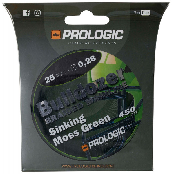 Шнур Prologic Bulldozer Braid 450m (Camo Green) 0.28mm 25lb/11.3kg