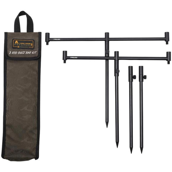 Буз-бар Prologic Avenger 3 Rod Buzz Bar Kit & Carrycase 20-34cm 0.537kg