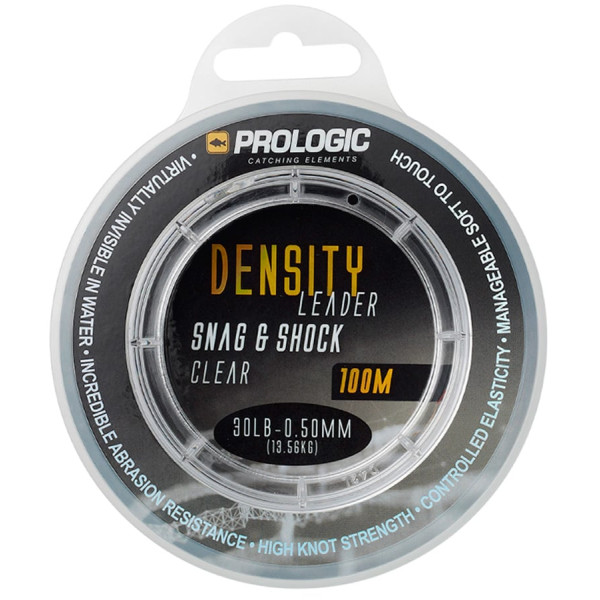 Волосінь Prologic Density Snag & Shock Leader 100m 0.50mm 13.60kg 30lbs Clear