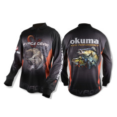 Реглан Savage Gear Tournament Jersey L Pike/Zander/Perch Black L