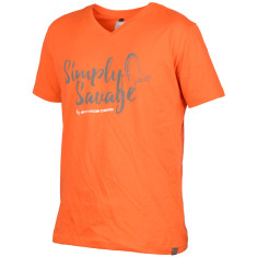Футболка Savage Gear Simply Savage V-neck Tee Orange M