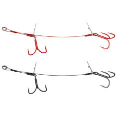 Оснащення Savage Gear Carbon49 Double Stinger #1 10.5 cm 16kg (2 шт/уп.)