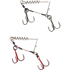 Оснащення Savage Gear Carbon49 Corkscrew Stinger 2x#2/0 31kg (2 шт/уп.)