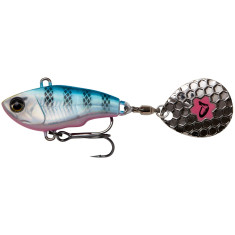 Тейл-спінер Savage Gear Fat Tail Spin 55mm 9.0g Blue Silver Pink Тейл-спінер Savage Gear Fat Tail Spin 55mm 9.0g Blue Silver Pink