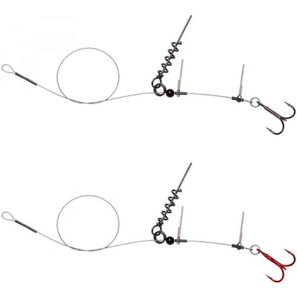 Оснастка Savage Gear Linethru Corkscrew Rig #1 40cm 22kg (2 шт/уп.)