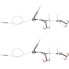 Оснащення Savage Gear Linethru Corkscrew Rig 2x#1 40cm 22kg (2 шт/уп.) Оснащення Savage Gear Linethru Corkscrew Rig 2x#1 40cm 22kg (2 шт/уп.)