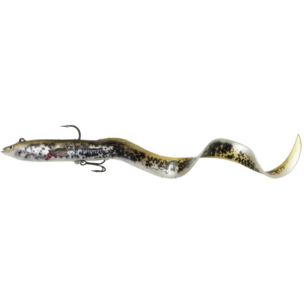 Силикон Savage Gear 4D Real Eel 300mm 80.0g Olive/Pearl PHP (поштучно)